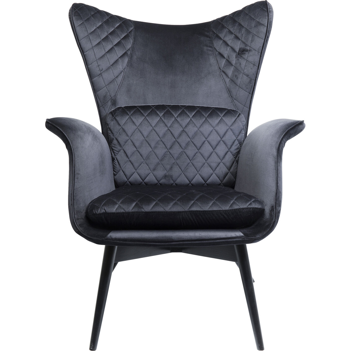 [84424] Sillón Tudor Velvet negro