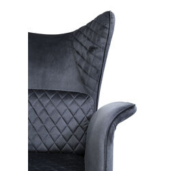 Fauteuil Tudor Velvet noir