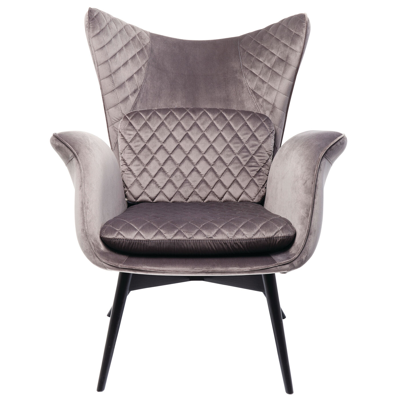 Sillón Tudor Velvet gris plata
