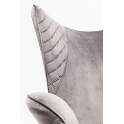 Sillón Tudor Velvet gris plata