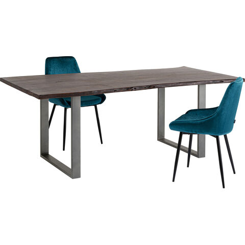 Mesa Harmony oscuro acero bruto 200x100