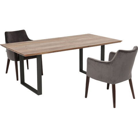 Table Symphony Crude Steel 180x90