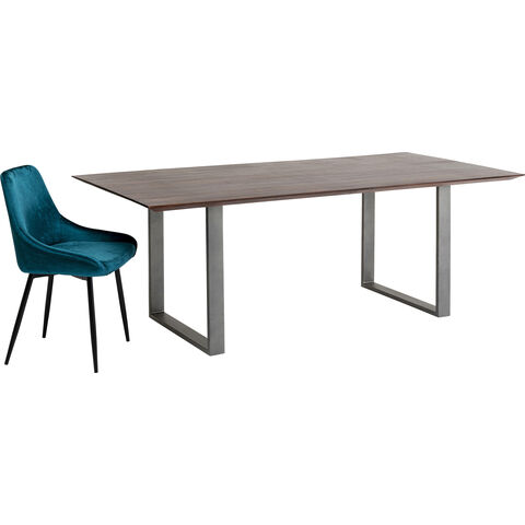 Table Symphony Dark Crude Steel 160x80