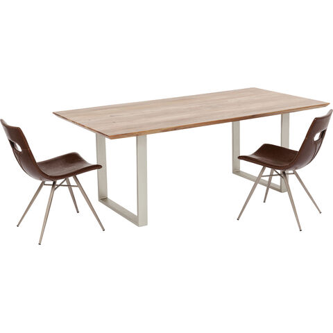 Table Symphony argenté 160x80