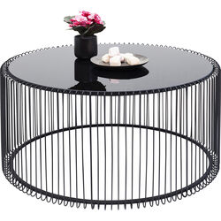 Mesa centro Wire Uno negro Ø80cm