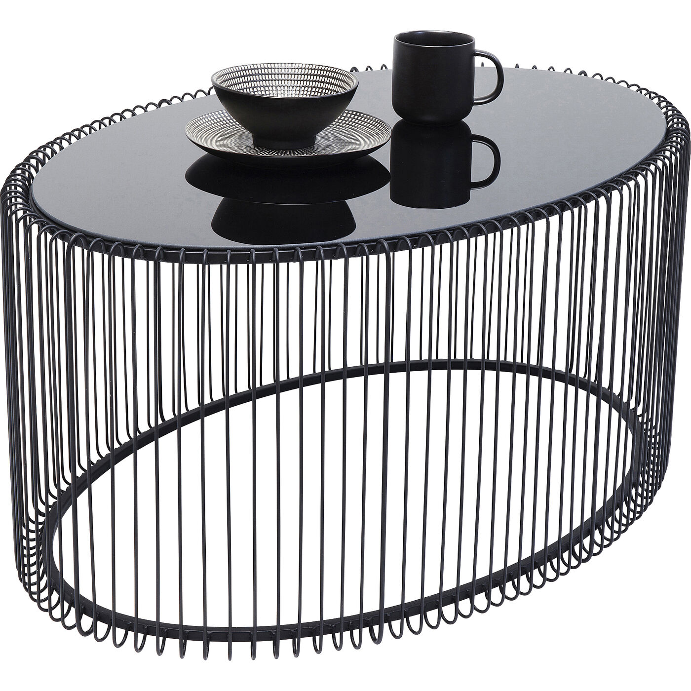 [84517] Mesa centro Wire Uno negro 60x90cm