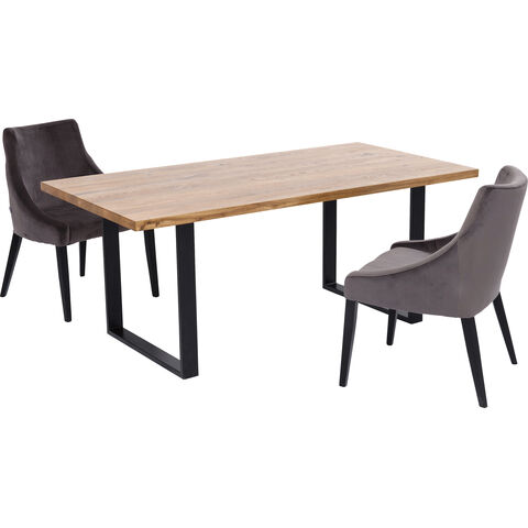 Table Jackie Oak Black 200x100