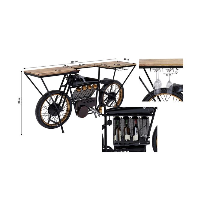 Konsole Motorbike Schwarz