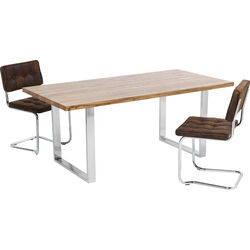 Table Jackie Oak Chrome 160x80