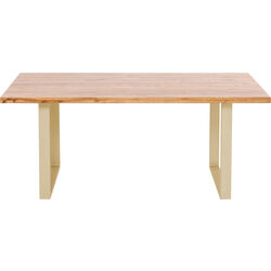 Table Jackie Oak Brass 180x90