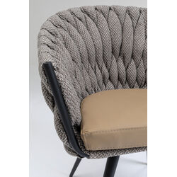 Chair with Armrest Knot Tweed