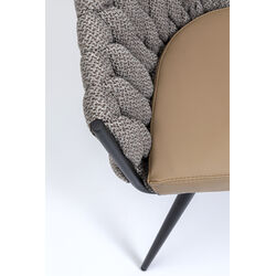 Chair with Armrest Knot Tweed