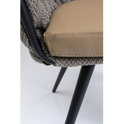 Chair with Armrest Knot Tweed