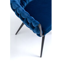 Chair with Armrest Knot Blue