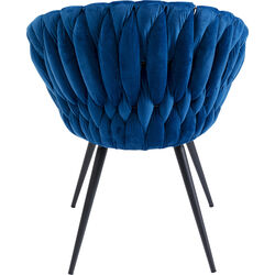 Chair with Armrest Knot Blue