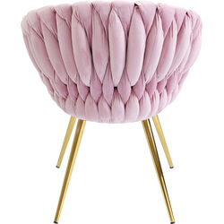 Chair with Armrest Knot Mauve