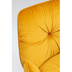 Swivel Chair with Armrest Mila Yellow