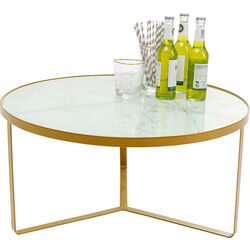 Side Table Marble Gold Ø55