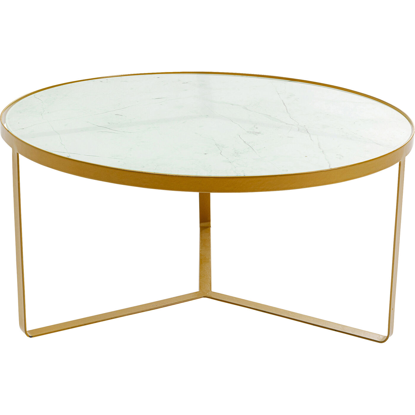Side Table Marble Gold Ø55 KARE USA