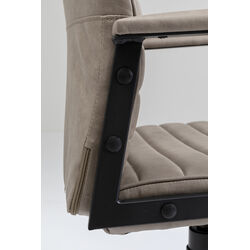 Chaise de bureau Labora pebble haut dossier