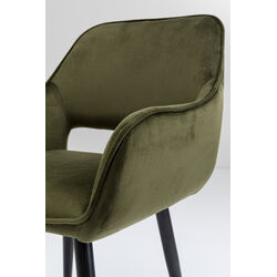 Chaise a. acc. San Francisco vert foncé