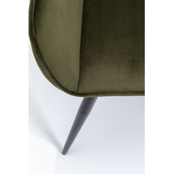 Chaise a. acc. San Francisco vert foncé