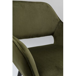 Chair with Armrest San Francisco Dark Green