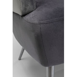 Sofa Sandwich 2-Sitzer Grau