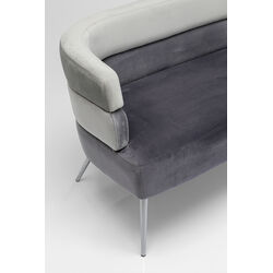 Sofa Sandwich 2-Sitzer Grau