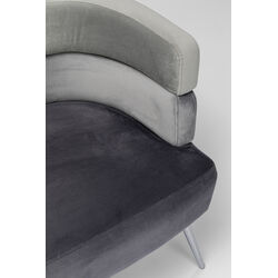 Sofa Sandwich 2-Sitzer Grau