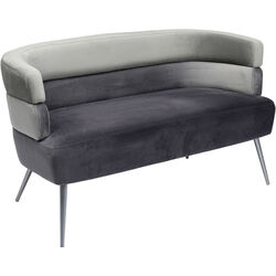 Sofa Sandwich 2-Sitzer Grau