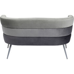 Sofa Sandwich 2-Sitzer Grau