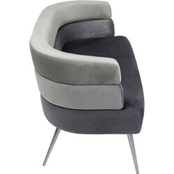 Sofa Sandwich 2-Sitzer Grau