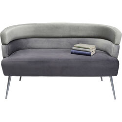 Sofa Sandwich 2-Sitzer Grau