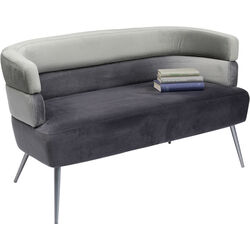 Sofa Sandwich 2-Sitzer Grau