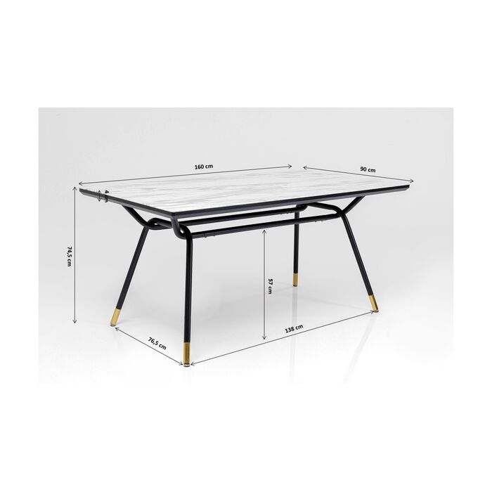 Tisch South Beach 160x90cm