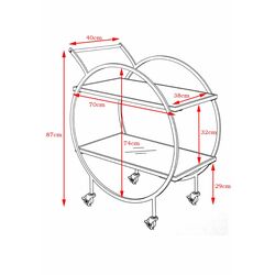 Servierwagen Loft Brass
