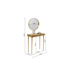 Console mit Mirror Curve Art 153x70