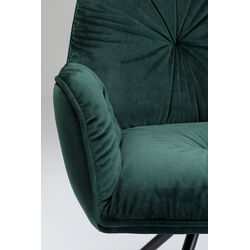 Chaise pivotante a. acc. Mila.vert