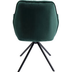 Chaise pivotante a. acc. Mila.vert