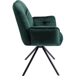 Swivel Chair with Armrest Mila Green