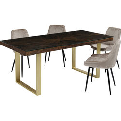 Table Conley Brass 180x90cm