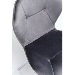 Chaise Viva gris-chromé