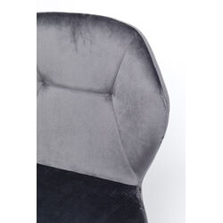 Chaise Viva gris-chromé