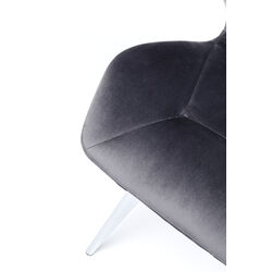 Chaise Viva gris-chromé