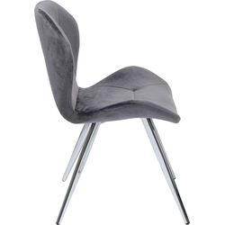 Silla Viva gris cromo