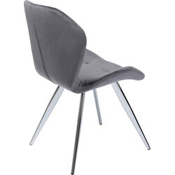 Chaise Viva gris-chromé