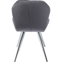 Silla Viva gris cromo