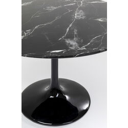 Tisch Solo Marble Schwarz Ø110