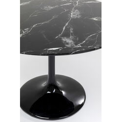 Table Solo Marble noir Ø110